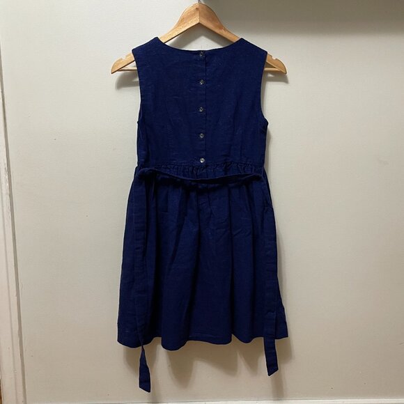 Sparkly Navy Blue Tommy Hilfiger Girls Sleeveless A Line Party Dress Size 16 XL - Picture 2 of 10